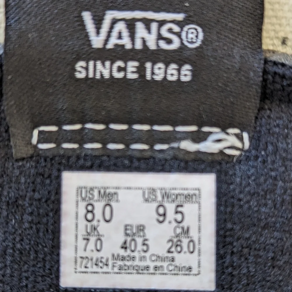 Vans SK8-Hi Bolt Liquify Black Blue Casual Fashion Hi-top sneakers size Men's 8